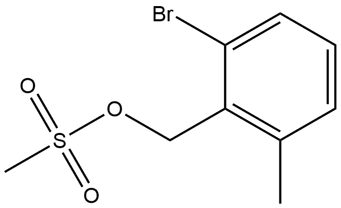 Benzenemethanol, 2-bromo-6-methyl-, 1-methanesulfonate,2142324-39-6,结构式