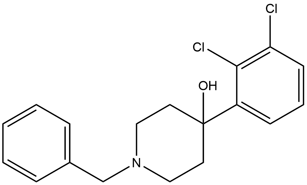 4-(2,3-Dichlorophenyl)-1-(phenylmethyl)-4-piperidinol Structure