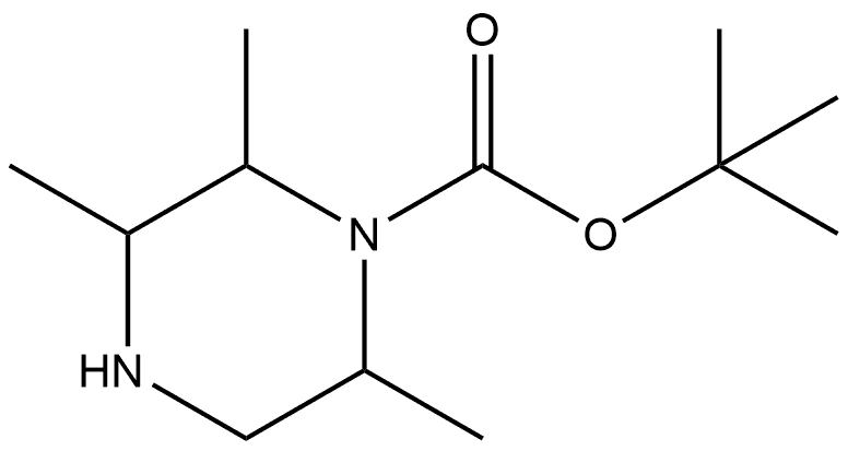 1,1-Dimethylethyl 2,3,6-trimethyl-1-piperazinecarboxylate,2142400-49-3,结构式
