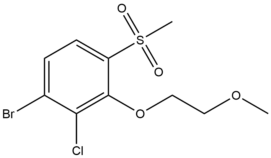 214283-20-2 1-Bromo-2-chloro-3-(2-methoxyethoxy)-4-(methylsulfonyl)benzene