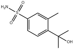 4-(2-羟基丙-2-基)-3-甲基苯磺酰胺 结构式