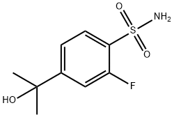 2-Fluoro-4-(1-hydroxy-1-methylethyl)benzenesulfonamide Struktur