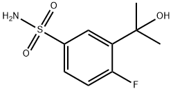 4-Fluoro-3-(1-hydroxy-1-methylethyl)benzenesulfonamide Struktur