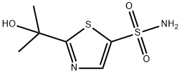 5-Thiazolesulfonamide, 2-(1-hydroxy-1-methylethyl)- 化学構造式