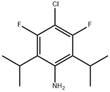 4-氯-3,5-二氟-2,6-双(1-甲基乙基)苯胺, 2143028-38-8, 结构式