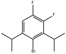 2-溴-4,5-二氟-1,3-双(1-甲基乙基)苯, 2143028-44-6, 结构式