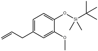 Benzene, 1-[[(1,1-dimethylethyl)dimethylsilyl]oxy]-2-methoxy-4-(2-propen-1-yl)- Structure