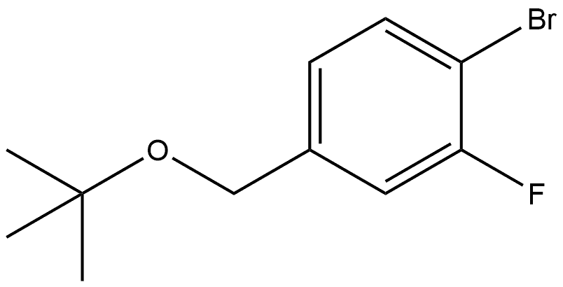 1-Bromo-4-[(1,1-dimethylethoxy)methyl]-2-fluorobenzene Structure