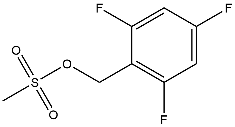 Benzenemethanol, 2,4,6-trifluoro-, 1-methanesulfonate Structure