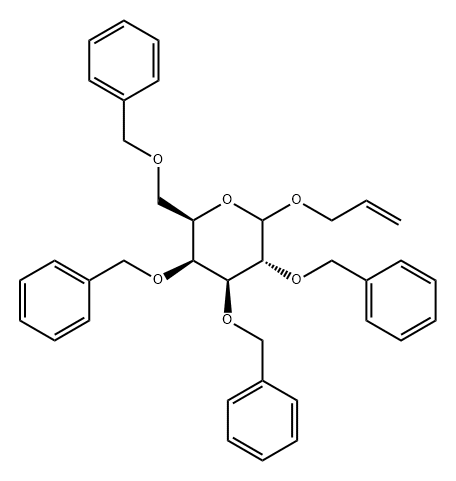 D-Galactopyranoside, 2-propen-1-yl 2,3,4,6-tetrakis-O-(phenylmethyl)- Structure