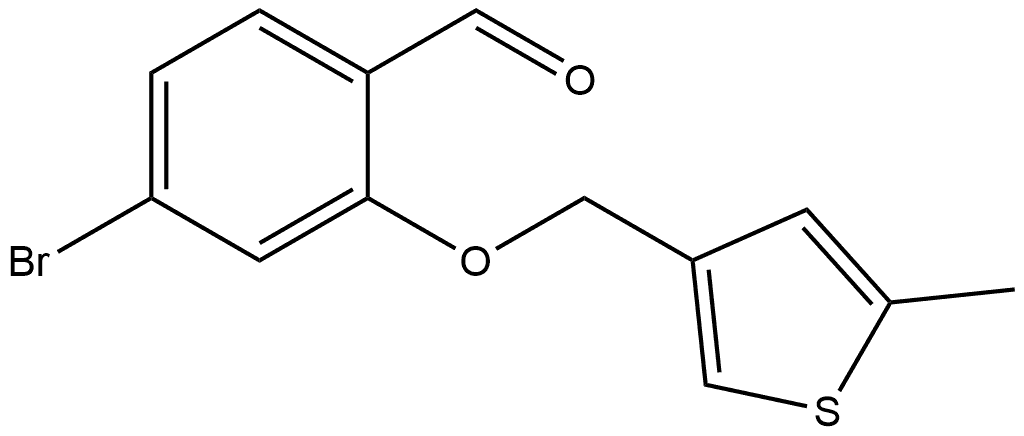 4-Bromo-2-[(5-methyl-3-thienyl)methoxy]benzaldehyde|