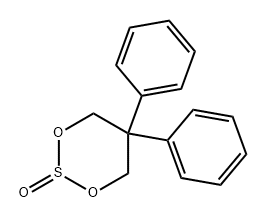 1,3,2-Dioxathiane, 5,5-diphenyl-, 2-oxide 结构式