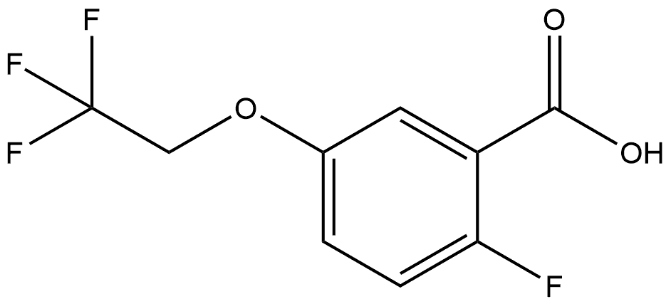 2-Fluoro-5-(2,2,2-trifluoroethoxy)benzoic acid 结构式