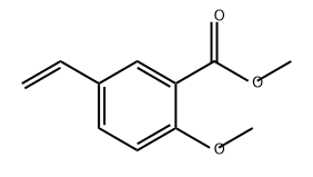Benzoic acid, 5-ethenyl-2-methoxy-, methyl ester,2147689-06-1,结构式