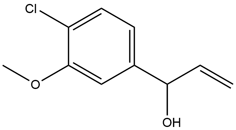 4-Chloro-α-ethenyl-3-methoxybenzenemethanol Structure