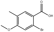 Benzoic acid, 2-bromo-4-methoxy-5-methyl- Structure