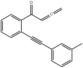 1-[2-[2-(3-甲基苯基)乙炔基]苯基]-2,3-丁二烯-1-酮 结构式