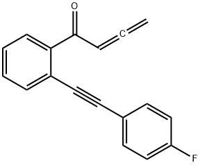 1-[2-[2-(4-Fluorophenyl)ethynyl]phenyl]-2,3-butadien-1-one Struktur