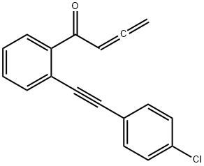 1-[2-[2-(4-Chlorophenyl)ethynyl]phenyl]-2,3-butadien-1-one Struktur