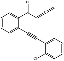 1-[2-[2-(2-氯苯基)乙炔基]苯基]-2,3-丁二烯-1-酮 结构式