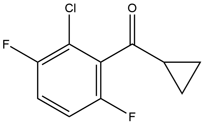 (2-Chloro-3,6-difluorophenyl)cyclopropylmethanone Structure