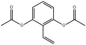 1,3-Benzenediol, 2-ethenyl-, 1,3-diacetate Structure