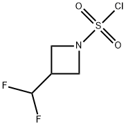 1-Azetidinesulfonyl chloride, 3-(difluoromethyl)- Struktur