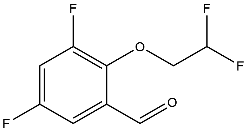 2-(2,2-Difluoroethoxy)-3,5-difluorobenzaldehyde,2149385-40-8,结构式