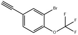 2-Bromo-4-ethynyl-1-(trifluoromethoxy)benzene 结构式