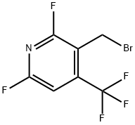 3-(Bromomethyl)-2,6-difluoro-4-(trifluoromethyl)pyridine Structure