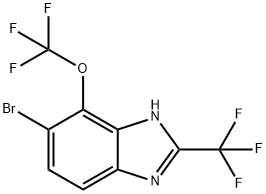 5-Bromo-4-(trifluoromethoxy)-2-(trifluoromethyl)-1H-benzimidazole|