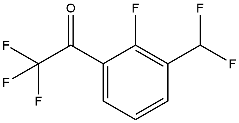 1-(3-(Difluoromethyl)-2-fluorophenyl)-2,2,2-trifluoroethanone Structure