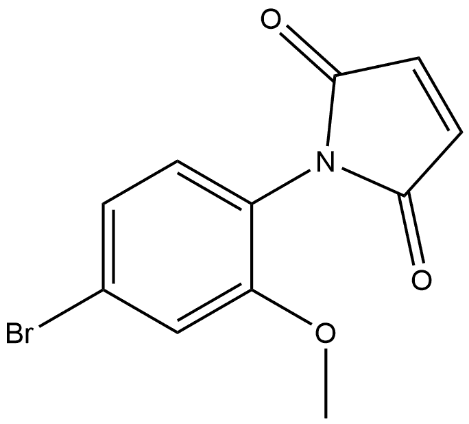 1-(4-Bromo-2-methoxyphenyl)-1H-pyrrole-2,5-dione Structure