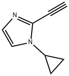 1H-Imidazole, 1-cyclopropyl-2-ethynyl- 化学構造式