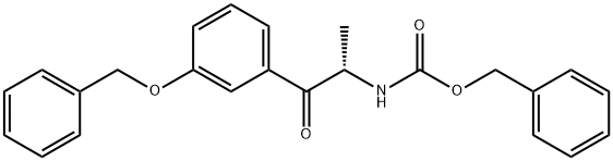 Carbamic acid, N-[(1S)-1-methyl-2-oxo-2-[3-(phenylmethoxy)phenyl]ethyl]-, phenylmethyl ester Struktur