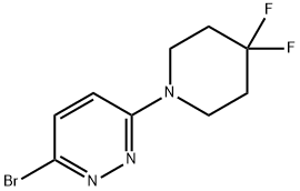 3-溴-6-(4,4-二氟-1-哌啶基)哒嗪 结构式