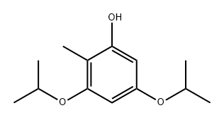 Phenol, 2-methyl-3,5-bis(1-methylethoxy)- 化学構造式