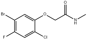 Acetamide, 2-(5-bromo-2-chloro-4-fluorophenoxy)-N-methyl- Structure
