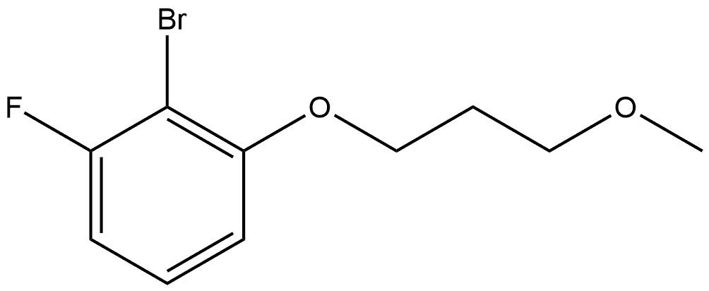 2-Bromo-1-fluoro-3-(3-methoxypropoxy)benzene Structure