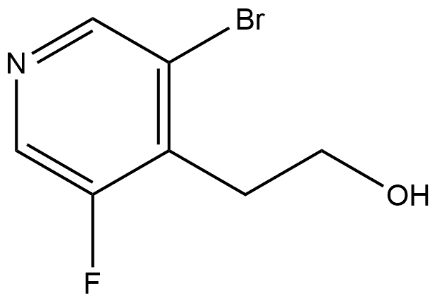 2-(3-Bromo-5-fluoropyridin-4-yl)ethan-1-ol 化学構造式