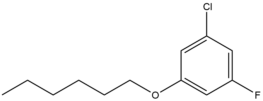 1-Chloro-3-fluoro-5-(hexyloxy)benzene Structure