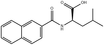 (R)-2-(2-Naphthamido)-4-methylpentanoic acid Struktur