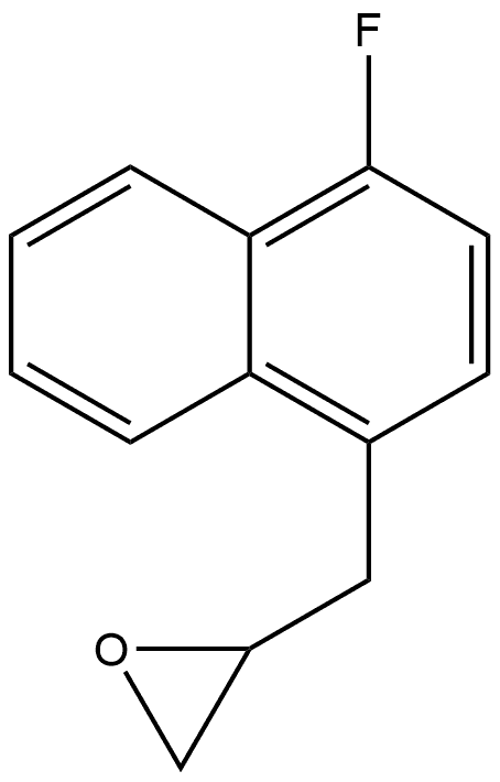 2-[(4-Fluoro-1-naphthalenyl)methyl]oxirane Structure