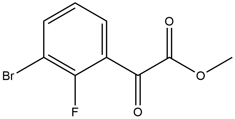 Methyl 3-bromo-2-fluoro-α-oxobenzeneacetate Structure