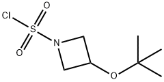 1-Azetidinesulfonyl chloride, 3-(1,1-dimethylethoxy)- 化学構造式