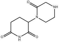 3-(2-Oxo-1-piperazinyl)-2,6-piperidinedione Struktur