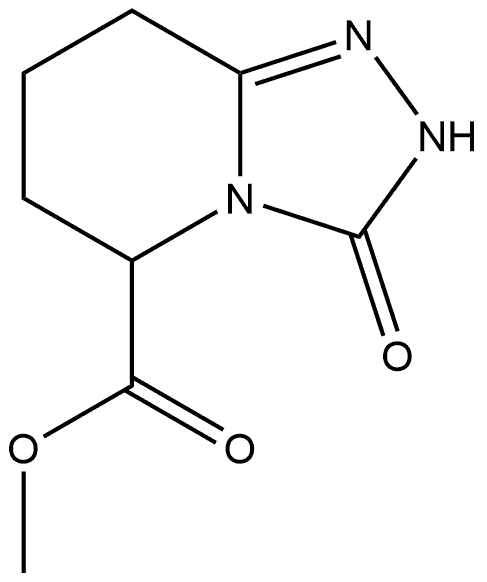 methyl (5RS)-3-oxo-2,3,5,6,7,8-hexahydro[1,2,4]triazolo[4,3-a]pyridine-5-carboxylate,2154381-15-2,结构式