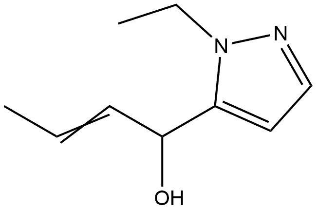 1-Ethyl-α-1-propen-1-yl-1H-pyrazole-5-methanol Struktur