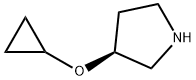 Pyrrolidine, 3-(cyclopropyloxy)-, (3S)- Struktur