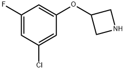 3-(3-氯-5-氟苯氧基)氮杂环丁烷,2155115-40-3,结构式